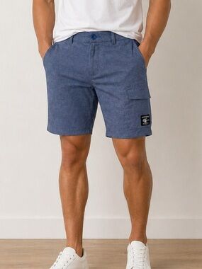 Vans Vanphibian Hybrid Cargo Shorts - Heathered Navy Blue